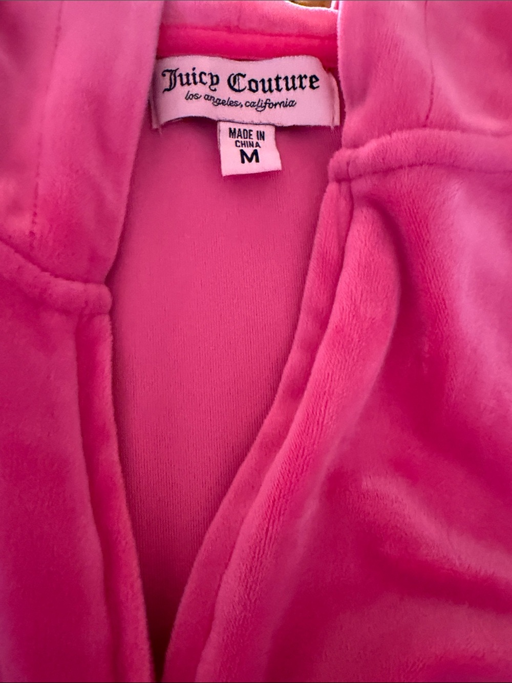Juicy Couture Bright Pink Velour Jacket